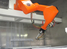 压铸件机器人喷涂生产线